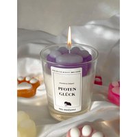 Mein Pfotenglück Tierpfote Hund/Katze Liebhaber Geschenk Duftkerze Geschenkidee Für Sie/Ihn Vegan Sojawachs/ Personalisiert/Pfote Ca. 300G von MissIndeCandle