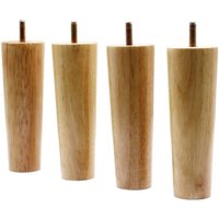 4Pcs Runde Massive Holz Ersatz Couch Stuhl Ottoman Loveseat Tisch Schrank Möbel Beine von MissLilySister