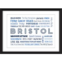 Der Klang Von Bristol - Ungerahmt Typografie Druck von MissPicklePrints