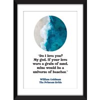 Liebe Ich Dich? Zitat - Ungerahmt The Princess Bride Print von MissPicklePrints