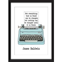Nicht Alles, Was Faced Ist, Kann Geändert Werden Zitat - Ungerahmt James Baldwin Druck Nicht Alles, Was Faced Ist, Kann Geändert Werden Zitat - Ungerahmt James Baldwin Druck von MissPicklePrints