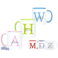 Tasse | 766 Monogramm Mit Name Personalisiert Muttertag Freundin Kollegin Geburtstagsgeschenk Keramiktasse Tasse | 766 Monogramm Mit Name Personalisiert Muttertag Freundin Kollegin Geburtstagsgeschenk Keramiktasse von MissRompy