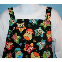 Kinderschürze Sportliche Eulen von MissSewanSew