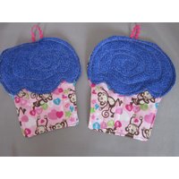 Topflappen Kinder Affen Set Von Zwei Heißen Pads von MissSewanSew