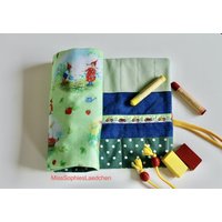 Stiftemäppchen Rollmäppchen Für Blöckchen Und Stifte Personlisierbar Daniela Drescher Pippa Pelle Sommerovale Geschenk Zur Einschulung von MissSophiesLaedchen