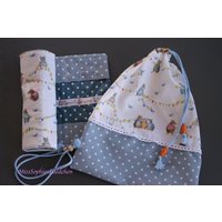 Turnbeutel Kleiner Beutel Geschenkbeutel Brötchenbeutel Daniela Drescher Mausesommer Baumwollbeutel Zugbeutel Für Eurythmieschlappen von MissSophiesLaedchen