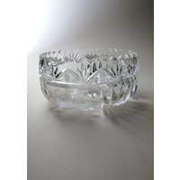 Vintage Kristall-Glasschale Rund Puddingschüssel Kristallglas Nachtisch-Schüssel von MissTellGeschenke