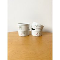 4 Zoll Ramekins, Souffle Geschirr, Porzellan Ramekin, Set Von von MissVintageBox