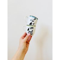 Gallery By Inhesion Expresso Tassen, Paar Kaffeetassen Tiere & Blumen Motiv Gallery By Inhesion Expresso Tassen, Paar Kaffeetassen Tiere & Blumen Motiv von MissVintageBox