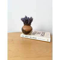 Graham Fern Keramik Vase, Mini Steingut Knospe Vase von MissVintageBox