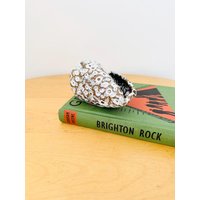 Handgefertigte Keramikschale, Braune Und Weiße Keramik von MissVintageBox