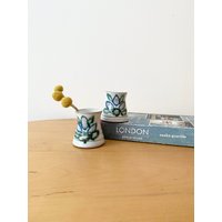 Miniatur Studio Keramik Vasen, Set Von 2 Kleinen Vasen von MissVintageBox