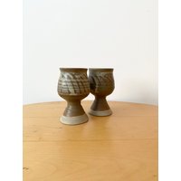 Steingut Kelche, Glühwein Handgemachte Tassen, Studio Keramik Kelche von MissVintageBox