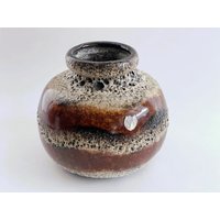 Midcentury Fat Lava Kugelvase Scheurich 484-15 West Germany Midcentury Fat Lava Kugelvase Scheurich 484-15 West Germany von MissVintageGermany