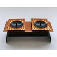Midcentury Kupfer Schwarzer Metall Kerzenhalter 60/70Er Jahre Midcentury Kupfer Schwarzer Metall Kerzenhalter 60/70Er Jahre von MissVintageGermany