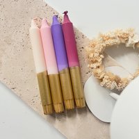 Dip Dye Kerzen/Bær Gull Rot Beere Gold Geschenk 4Er Set von MissWildhorse