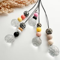 Suncatcher/Sonnenfänger | Leopard Bunt Terrazzo Glaskristall Regenbogen Lichtfänger von MissWildhorse