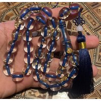 Rosenkranz Tespih Rosary Cast Plexiglas Goldblätter مسباح كاست مع ورق ذهب von Missbahmoussa