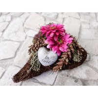 Allerheiligen Deko Grabschmuck Herz Friedhof Grabgestecke Klein Grabgesteck Allerheiligengestecke Grabdeko Allerheiligen Deko Grabschmuck Herz Friedhof Grabgestecke Klein Grabgesteck Allerheiligengestecke Grabdeko von Missbellflowerblume