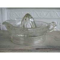 Glas Saftpresse Hazel Atlas Crisscross von MissingHeirloom