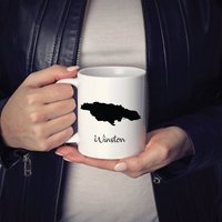 Jamaika Becher Reisekarte Hometown Bewegengeschenk von MissionMint