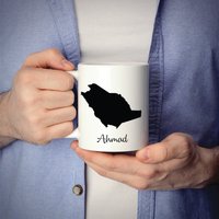 Saudi-Arabien Becher Reisekarte Heimatstadt Bewegengeschenk von MissionMint