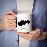 Slowakei Becher Reisekarte Hometown Moving Geschenk von MissionMint