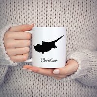 Zypern Becher Reisekarte Heimatstadt Bewegengeschenk von MissionMint