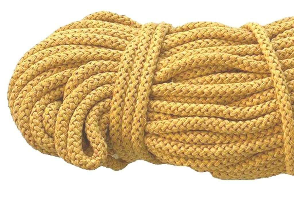Mississhop Kordel 100 m / Ø 5 mm / Ø 3 mm Baumwollkordel Seil Kordel 100 % Baumwolle von Mississhop