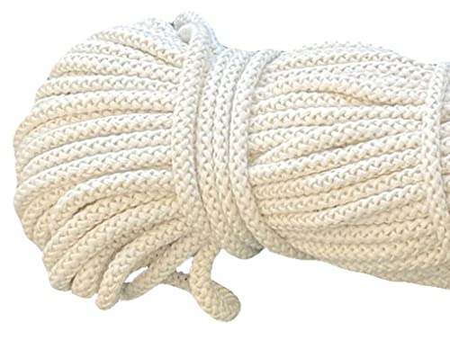 Mississhop Kordel 8 mm I 50 m 100% Baumwolle Baumwollkordel Seile Creme Ø 8mm Mississhop Kordel 8 mm I 50 m 100% Baumwolle Baumwollkordel Seile Creme Ø 8mm von Mississhop