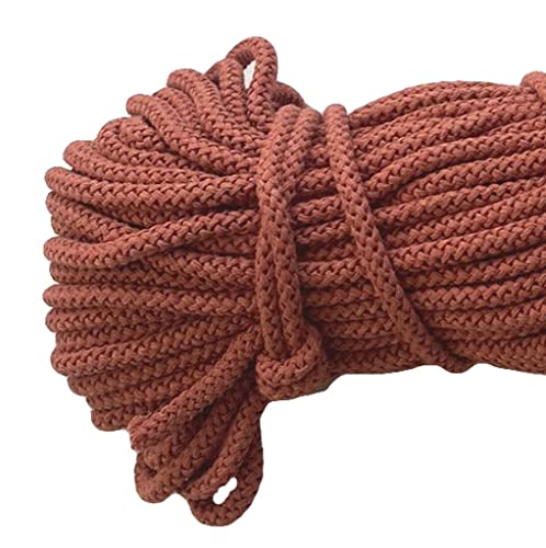 Mississhop Kordel 8 mm I 50 m 100% Baumwolle Baumwollkordel Seile Terracotta Ø 8mm von Mississhop