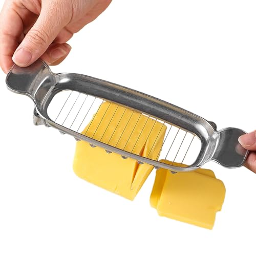 Butterschneider Aus Edelstahl Butterteiler Rostfreier Buttermesser Edelstahl Käseschneider Käsebrett Mit Draht Käsemesser Butterschneider Slicer Für Butter, Käse, Backen von Missmisq
