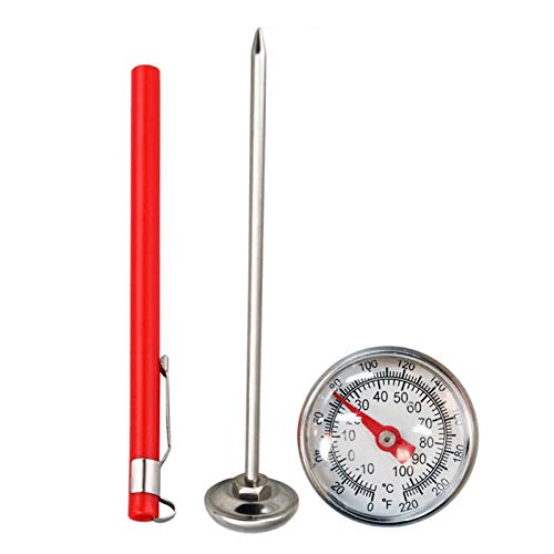 Kompostthermometer Bodenfeuchtigkeitsmesser Edelstahl Kompost Boden Thermometer Garten Hinterhof Edelstahl Kompost Erde Thermometer Erde Monitor Für Garten, Blumentöpfe, Rasen von Missmisq
