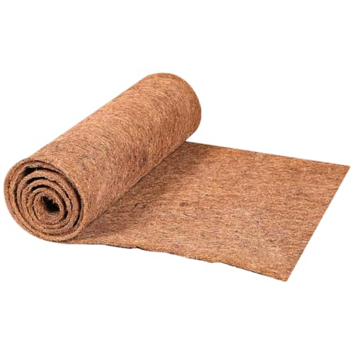 Missmisq 30×100cm Reptilienteppich Reptil Kokosfaser Teppichboden Kokosfasermatte Natürliche Kokosfasermatte Reptilien Kokosfaser Teppich Käfigmatte Für, Schlange, Chamelon, Schildkröte von Missmisq