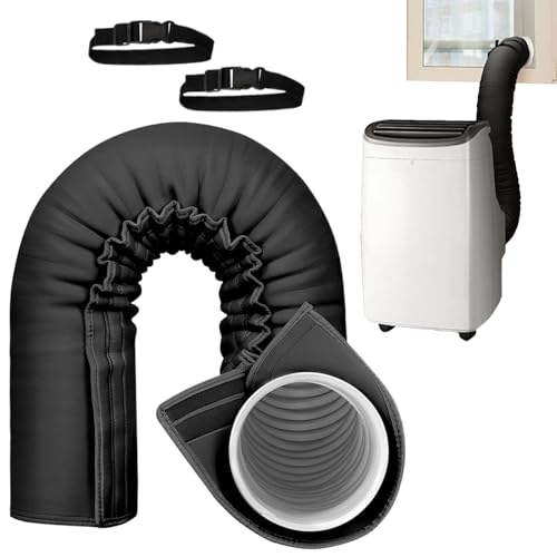 Missmisq AC Schlauchabdeckung, Klimaanlagen Schlauchabdeckung Umhüllung, Wasserdichte Isolierte Schlauchhülle Für Wohnung Schlafzimmer Gewerbe 12,7 & 15 cm Durchmesser von Missmisq