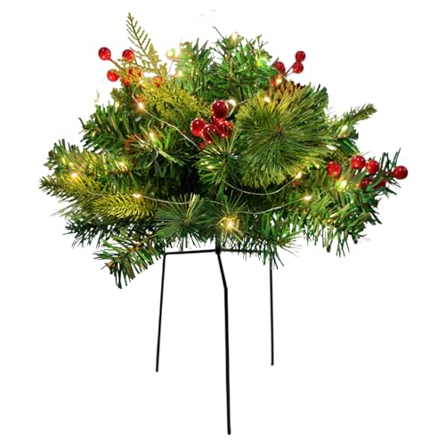 Missmisq Außen Beleuchteter Weihnachtsbaum | 40 X 45 cm Weihnachtsbaum Kübel Deko Mit Dreibehr Ständer - Pflanzkübel Füller für mit Dreibeinstütze | Festtags Garten Deko Missmisq Außen Beleuchteter Weihnachtsbaum | 40 X 45 cm Weihnachtsbaum Kübel Deko Mit Dreibehr Ständer - Pflanzkübel Füller für mit Dreibeinstütze | Festtags Garten Deko von Missmisq