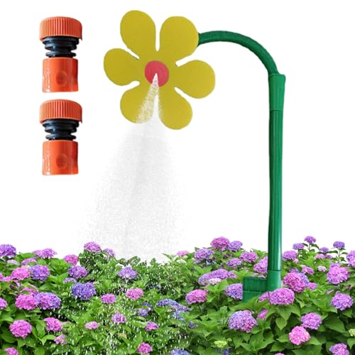 Missmisq Blumensprenger, 360 Grad Drehender Bewässerungssprenkler, Lustiges Dekoratives Bewässerungswerkzeug Für Den Garten Den Kleinkinderspielplatz Die Hundekühlung Den Park Den Rasen Und Den von Missmisq