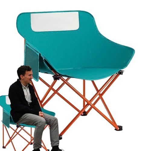Missmisq Camping-Klappstuhl, tragbarer Campingstuhl - Klappbarer Lounge-Stuhl aus Oxford-Stoff für Camping,Tragbarer Schaukelstuhl für Outdoor-Campingbedarf mit Getränkehalter zum Angeln, Festival von Missmisq