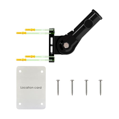 Missmisq Fahnenhalter | Verstellbare Fahnenmast Wandhalterung | Rostfreier Halter Mit 2.5 cm Innendurchmesser Für Sportveranstaltungen Strandhaus Feiertage von Missmisq