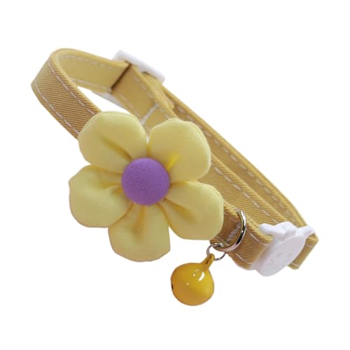 Missmisq Katzenhalsband Mit Blume,Tierkette Haustier | Verstellbares Blumen Halsband Mit Glöckchen Als Tägliche Dekoration Für Haustiere Missmisq Katzenhalsband Mit Blume,Tierkette Haustier | Verstellbares Blumen Halsband Mit Glöckchen Als Tägliche Dekoration Für Haustiere von Missmisq