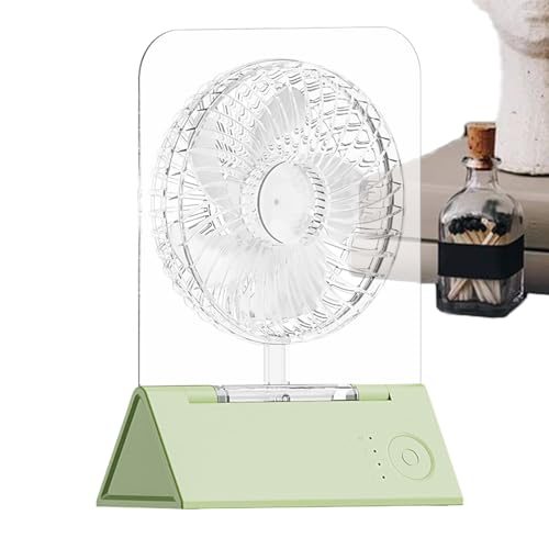 Missmisq Klappbarer Personalventilator | Klappbarer Persönlicher Tischventilator - Wiederaufladbarer Luftkühler Mit 4 Geschwindigkeitsstufen Für Zuhause Reisen Camping von Missmisq