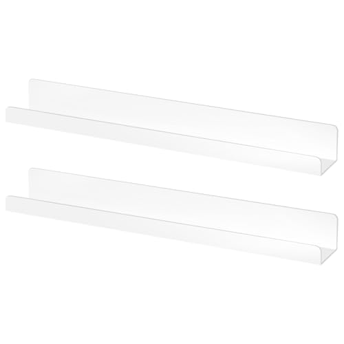 Missmisq Magnetische Regale Für Klassenzimmer,Schwebendes Metall Magnetregal Zur Bücherpräsentation | Acryl Wiederverwendbare Anzeigetafel, Kühlschrank Organizer für Whiteboard Büro Schreibtisch von Missmisq