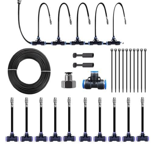 Missmisq Rasenbewässerungssystem - Rotierendes Garten-Bewässerungssystem Mit Tropffunktion,Wassersparend Einstellbar Automatisch Für Beete Töpfe Balkon Gewächshaus von Missmisq