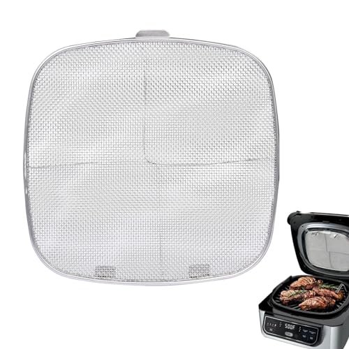 Spritzschutz Heißluftfritteuse Edelstahl Pfannenspritzschutz Luftfritteusen Spritzschutz Feinmaschiges Spritzgitter Für Heißluftfritteuse Ölfreier Airfryer Heißluft Fritteuse Mesh Netz von Missmisq