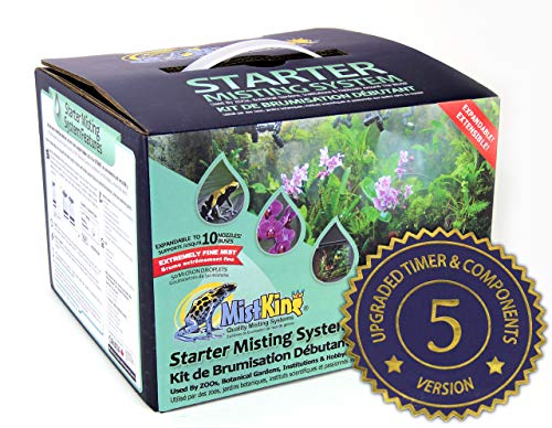 MistKing – Starter Misting System, 5th Gen | Used by Zoos, Botanical Gardens, Institutions & Hobbyists | Expandable to 10 Nozzles | 50 Micron Droplets | Upgraded Timer & Components | MKSMS5-125-50 von MistKing