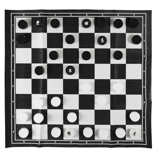 MISTER GADGET, MG3493, 2 in 1 Outdoor Chess and Checkers Game, Weather-Resistant Materials, Dual Functionality, Portability and Easy Storage, User-Friendly and Aesthetic Design von Mister Gadget