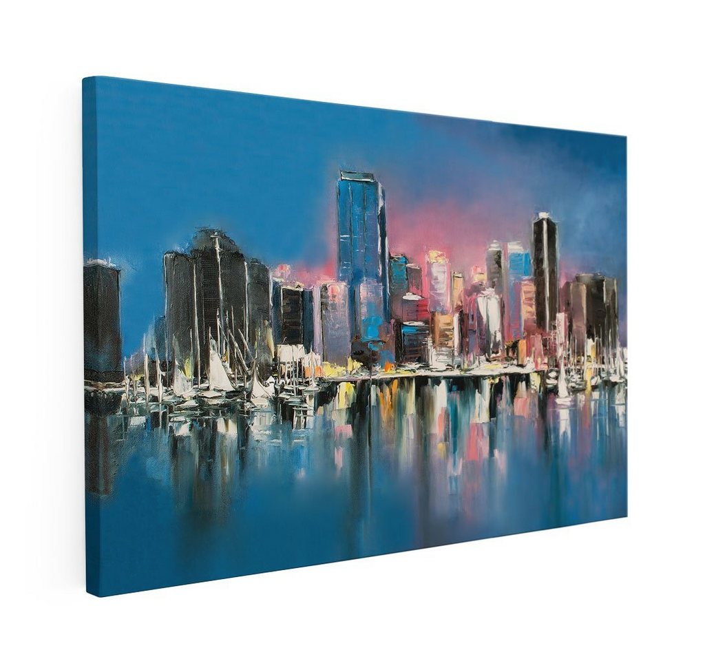 Mister-Kreativ Wandbild Acryl Art Skyline - Premium Wandbild, Viele Größen + Materialien, Poster + Leinwand + Acrylglas von Mister-Kreativ