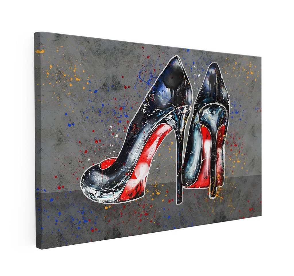 Mister-Kreativ Wandbild Black Red Shoes - Premium Wandbild, Viele Größen + Materialien, Poster + Leinwand + Acrylglas von Mister-Kreativ