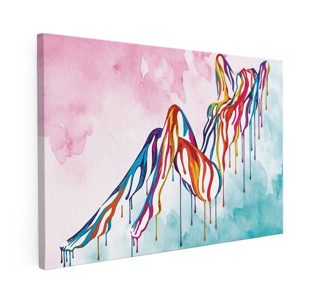 Mister-Kreativ Wandbild Colourdrop Woman - Premium Wandbild, Viele Größen + Materialien, Poster + Leinwand + Acrylglas von Mister-Kreativ