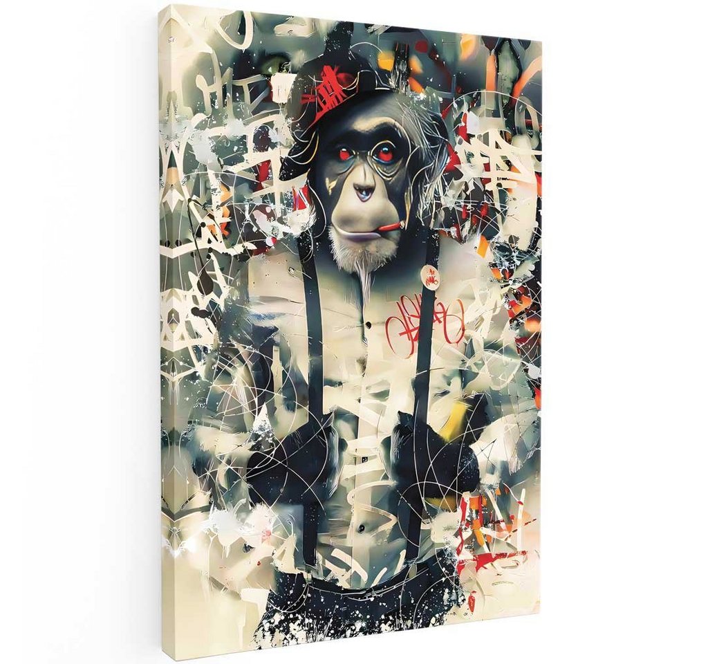 Mister-Kreativ XXL-Wandbild Abstract Cool Ape - Premium Wandbild, Viele Größen + Materialien, Poster + Leinwand + Acrylglas von Mister-Kreativ